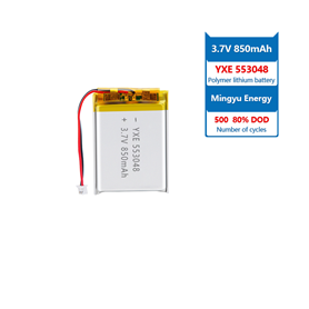 3.7 V Li-ion Battery 553048-850mah